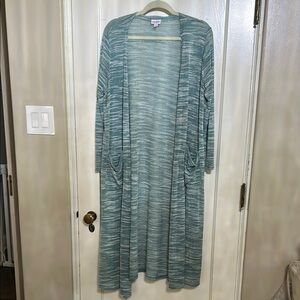 LuLaRoe Multicolor Lightweight Knit Fabric Duster